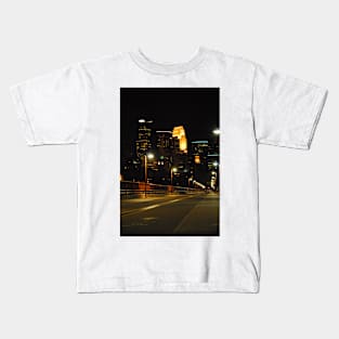 Minneapolis at night Kids T-Shirt